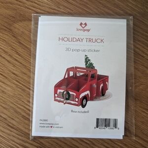 NWT | Lovepop | Stickerpop™: Holiday Truck (1-Pack)
